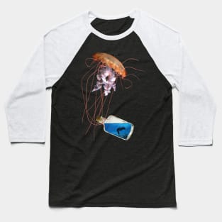 Mystical Jellyfish - Woman in a Bottle Baseball T-Shirt